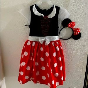 Minnie costume little girls size 7-8 used once
